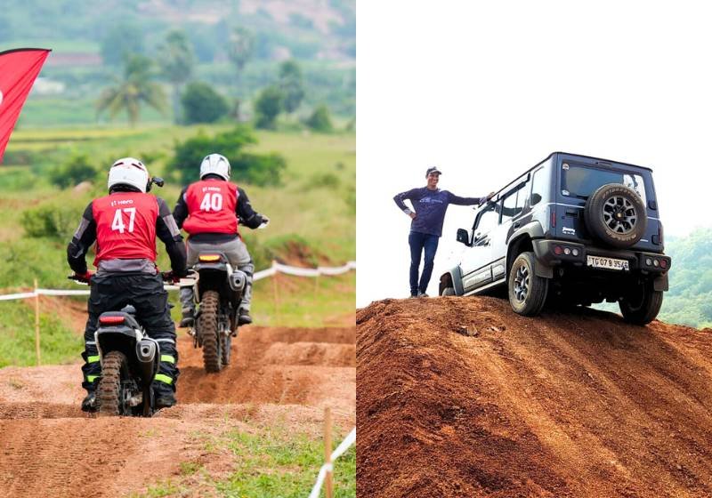 Open Track Practice 2W & 4W 4x4 cars at Roadbook Dirt Park